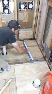 Curbless Shower Pan Tips - #shorts #homerepairtutor | Mitch Tools