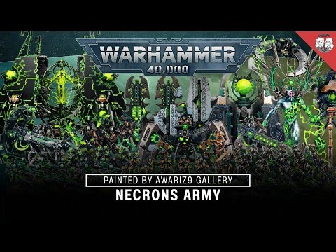 Warhammer 40K : Necron Army Showcase [Fully Painted] #warhammer40k #necrons
