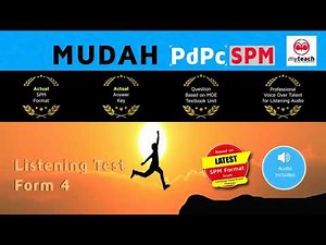 Mudah PDPC Listening Test Form 4 Set 1 Track 3