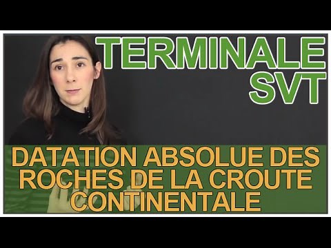 Absolute dating of continental crust rocks - SVT terminale - Les Bons Profs