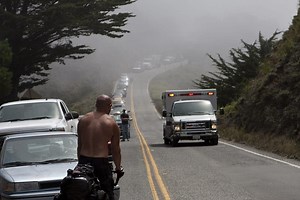 PHOTOS: Three-Vehicle Devil's Slide Wreck Blocks Highway