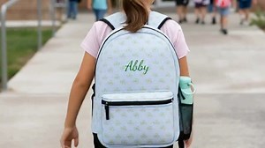 Personalized Backpack, Light Blue Shamrock Pattern - Etsy