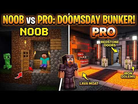 🔥 NOOB vs PRO Secret DOOMSDAY Bunker in Minecraft! (Unraidable)