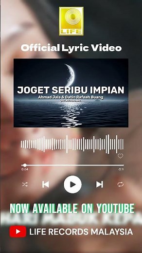 Ahmad Jais Datin Rafeah Buang Joget Seribu Impian Official Lyric Video is now available on YouTube!