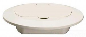Pass & Seymour TM1542-W Plastic Floor Box Cover White