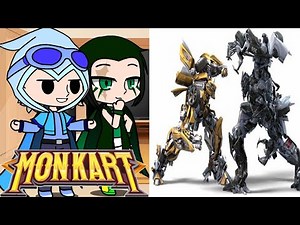 monkart boy react Bumblebee vs barricade | Transformers 2007 | part 1 | #gachaclub#gachareact