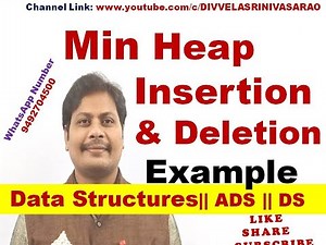 Min Heap Insertion and Deletion || Min Heap || Min Heap Insertion || Min Heap Deletion || DS || ADS