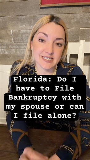 Do You Have to File Bankruptcy With Your Spouse? | Cape Coral Florida Bankruptcy Attorney Explains