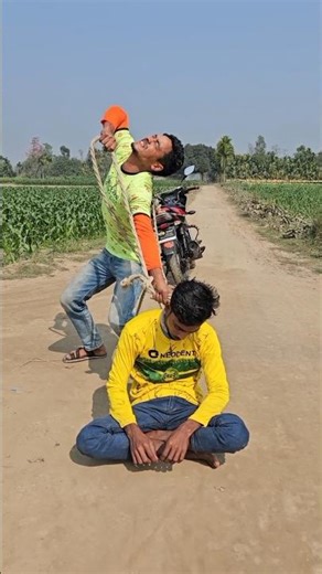 He put a rope around the man's neck and then.funny