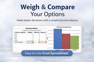 Decision Matrix Excel Template – Compare Options Clearly & Make Better Decisions - Etsy Australia