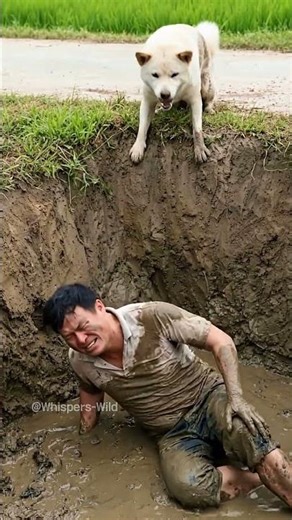 The Brave Dog and the Rice Field Mud Monster #dog #rescue #animals