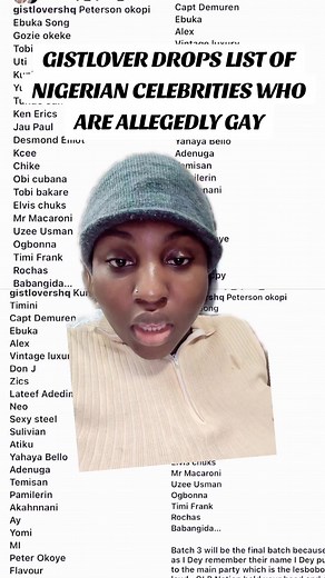 Nigerian Celebrities Allegedly Gay: Gistlover's List Revealed