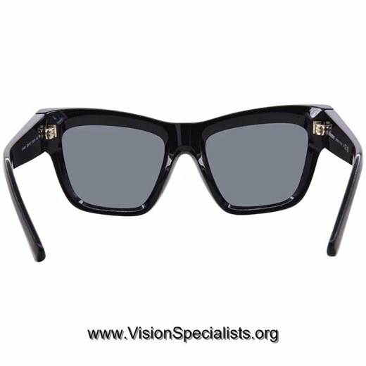 Burberry BE4449 Sunglasses Womens Square Shape Black Dark Grey300187