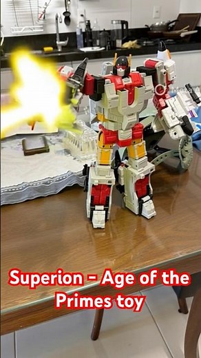 Taking to the skies with Superion from Transformers: Age of the Primes by Hasbro! ✈️