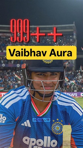 Vaibhav Suryavanshi Aura 999--