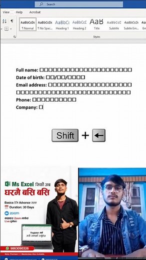 🎯 Employee Form in MS Word 👨‍💼📋 | Easy Template