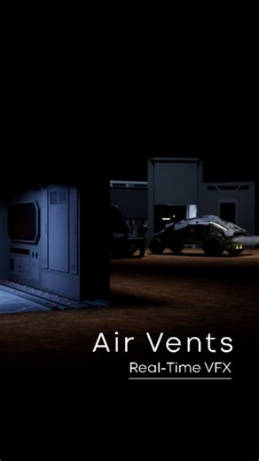 Shahram Shakiba ♠️ on Instagram: "◽️Air Vents, Gas Tank Explosion, Smoke I created this air-vent blast, gas-tank explosion, and smoke simulation in Unreal Engine 5.7 using Niagara, and it’s incredible how real-time VFX can completely transform the energy of a scene. Pressure bursting through metal vents, fire cutting through the darkness, and smoke drifting like it has a mind of its own. These small details don’t just add visuals. They shape the entire mood, turning a quiet sci-fi space into som