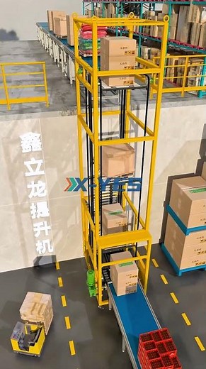 Heavy Duty Continuous Vertical Conveyor for Pallets | 1–1.5 Ton Load | Warehouse Automation Solution