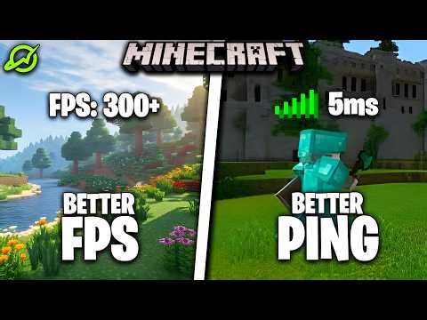How to boost FPS and fix PING in Minecraft!