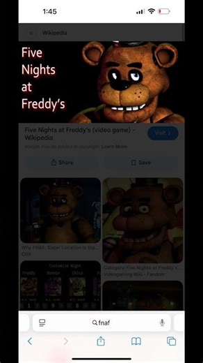 Fnaf game over screen sound