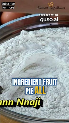 Easy 4-Ingredient Fruit Pie Recipe 🥧✨ | No Fuss, Just Pure Sweet Perfection