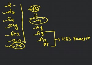 What is reactivity series and how to arrange it in decreasing f... | Filo