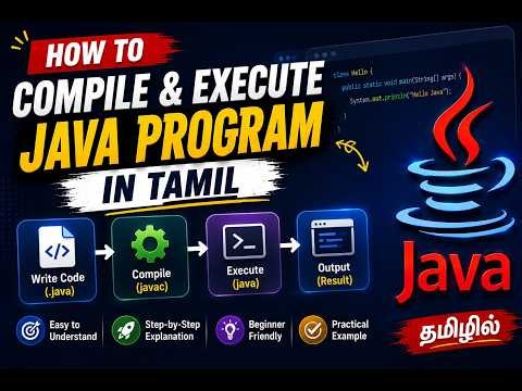 How to compile and execute a java program - Tamil