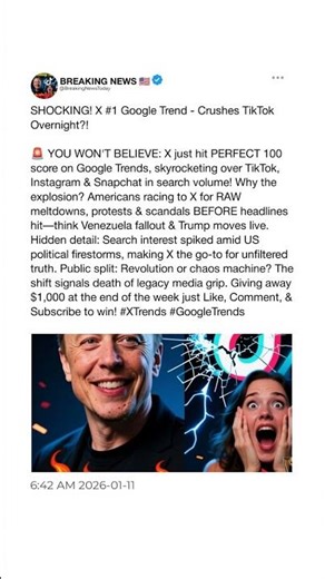 SHOCKING! X #1 Google Trend - Crushes TikTok Overnight?!