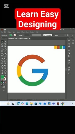 Creating the “G” of Google in Adobe Illustrator | Only Designing #OnlyDesigning #logo #GraphicDesign