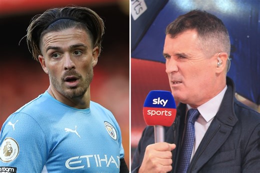 Roy Keane lays into Grealish and tells Man City star to 'man up' after struggles