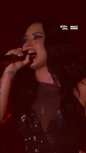 A Demi Lovato cantando e a Cidade do Rock ENCANTADA! 🤩🔥 | Rock in Rio | Globoplay #Shorts