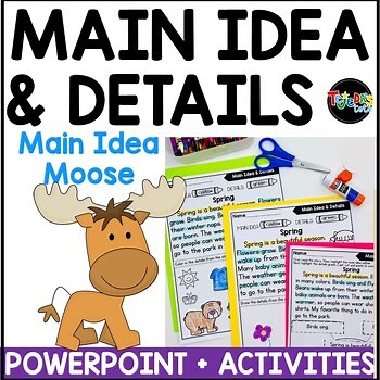 Main Idea and Supporting Details PowerPoint Reading Comprehension Activities