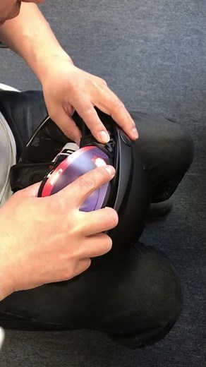 How to change the sunscreen in an LS2 Rebellion Motorcycle Half Helmet.