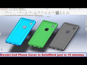 Solidworks tutorial Cell Phone cover casing Design. How to draw cell phone case in solidworks.