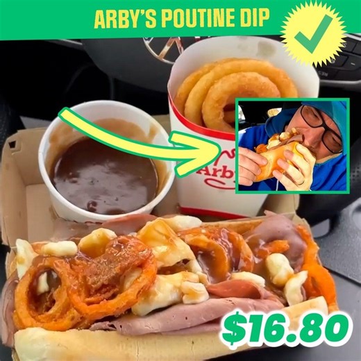 Poutine Sandwich = Arby's POUTINE Dip! 🤤 | KBDProductionsTV