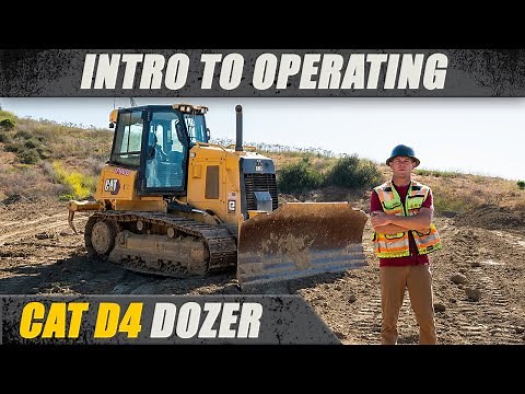 How to Operate a CAT D4 Dozer (Intro to Operating)