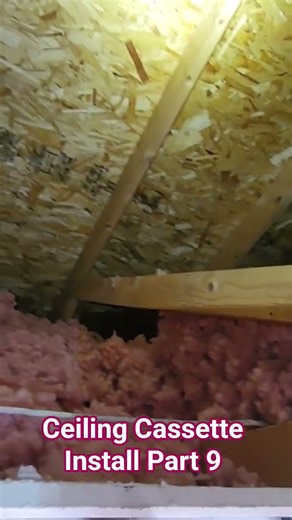 Ceiling Cassette Install Part 9. #hvac #hvactraining