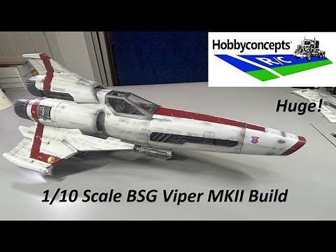Huge 1/10 Scale Battlestar Galactica Viper MKII Build - Gambody