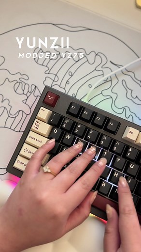 Keyboard Typing Sound Test - Yunzii YZ75 Custom Commission