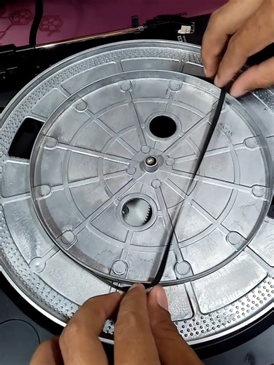 How to Replace the Turntable Belt — Denon DP-29F #turntable #turntablebelt #recordplayerbelt #recordplayer