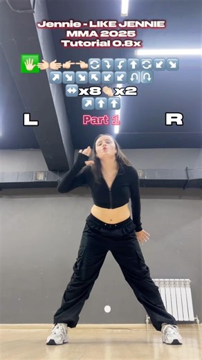 Like JENNIE - ‪@jennierubyjane‬MA 2025 Version (Dance Break) Mirrored Emoji😜 Tutorial by EVELINA