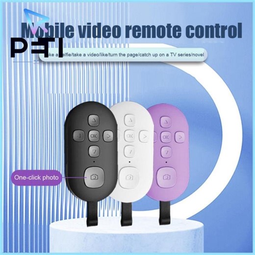 PETI3C Phone Page Turning Wireless Shutter Release 7 Keys Rechargeable Self-Timer Video Recording Portable Bluetooth Remote Control Photography | Lazada PH
