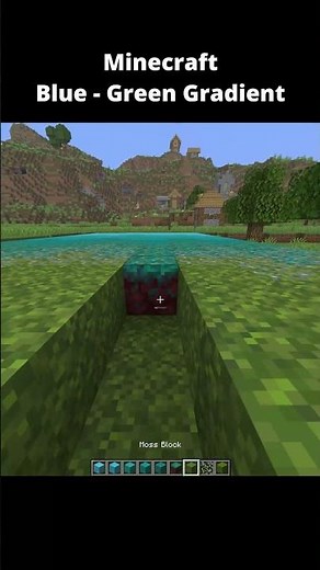 Blue - Green Minecraft Gradient