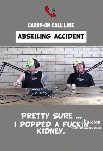 Busters review on abseiling #alphablokes #podcast #fyp #foryoupage