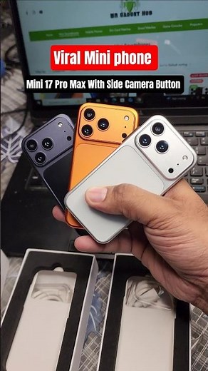 First Time in india Mini 17 Pro max With Side Camera Button 📷 | #miniphone