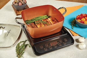 33K views · 845 reactions | Our Family-Sized Square Pan Just Got Bigger! Prep, cook & serve in Copper Chef XL: Get 60% more non-stick cooking space & eliminate messy clean-up! | Copper Chef | Facebook