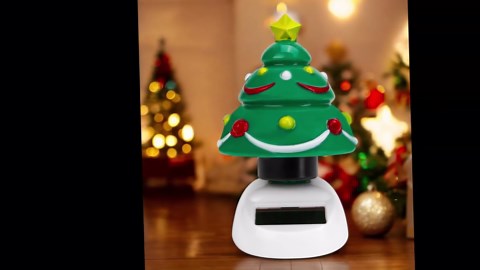 Solar Powered Dancing Figurines, Swinging Tree Christmas Bobblehead Wobble Window Toys, Flip Flap Animated Dancer Sun Catcher Desk Windowsill Sloth Car Dashboard Decoration Portable Accessories