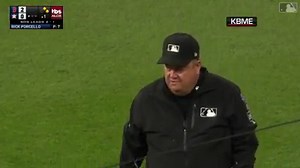 Altuve out on fan interference