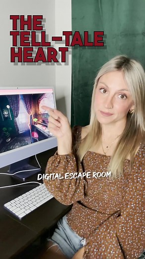 The Tell-Tale Heart Digital Escape Room ♥️🪦 #teachersoftiktok #teachertiktok #middleschoolteacher #middleschooltips #teachertips #teachingstrategies #teachingresources