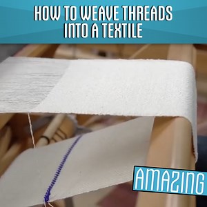 5.5K views | How To Weave Threads Into A Textile 淋 | How To Make Everything | Facebook
